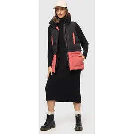 Marikoo Steppweste "Kiraraa", Damen, Gr. S (36), rot (schwarz, rouge), Obermaterial: 100% Polyester. Innenseite: 100% Polyester. Futter: 100% Polyester, Westen Steppweste, mit schönem Steppdesign