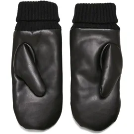 URBAN CLASSICS Puffer Imitation Leather Gloves Schwarz S/M