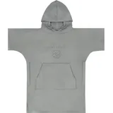 Normani Kinder Mikrofaser Badeponcho Luquillo in Grau | Gr.: 140/152
