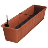 geli Bewässerungsblumenkasten Aqua Green Plus 60 x 21 x 17,5 cm terracotta