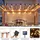 Montegoni Lichterkette Solar LED 8m 40 LEDs IP65 8 Modi warmweiß