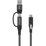 Vivolink PROUSBCMM1.5ADP USB 3.2 Gen 2 (3.1 Gen 2) USB C Schwarz