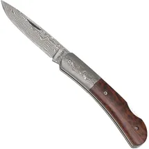 Budoten Damast-Taschenmesser Schlangenholzgriff