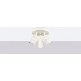 Sollux Lighting Deckenlampe 3 Flammig rund Aluminium beige