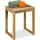 Relaxdays Hocker Holz 40 x 40 x 40 cm Braun