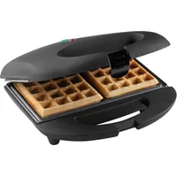 Bestron Brüsseler Waffeleisen im Retro Design, Waffelmaker für 2
