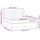 vidaXL Boxspringbett mit Matratze Rosa 160x200 cm Samt - Rosa