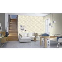 Rasch Textil Rasch Vliestapete 3D-Effekt Grafik Art Deco Creme