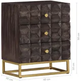 vidaXL Nachtschrank 40 x 30 x 50 cm Schwarz