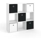 Vicco Raumteiler Hylda 82,8 x 82,8 x 26 cm Weiß