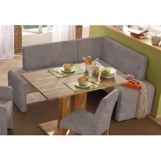 Home Affaire  Bologna 180 x 84 x 140 cm Microfaser langer Schenkel links dunkelbraun