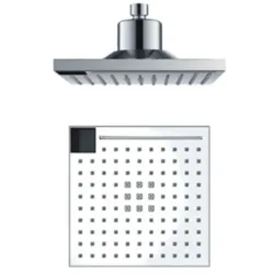 Sined Led 5 Square Kopfbrause Mit 3strahlledlicht Und Infrarotsensor Grau