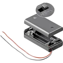 goobay Batteriebox 2x Mignon Kabel 68,4 x 35,4 x 18,6mm