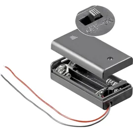 goobay Batteriebox 2x Mignon Kabel 68,4 x 35,4 x 18,6mm