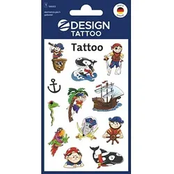 AVERY Zweckform Klebetattoo Piraten, 12 Etiketten