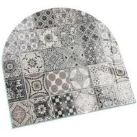 Tulup Glasbodenplatte 100 x 100 x 0,4 cm Schwarz