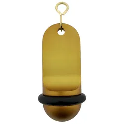 CombiCraft Midi Classic Gold Aluminium Hotel Schlüsselanhänger 70x30 mm - 5 Stück