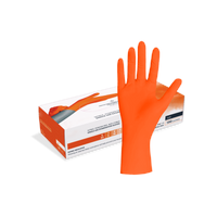 Nitril Orange Einmalhandschuhe puderfrei | EFFICENT+ | 100 Stück S