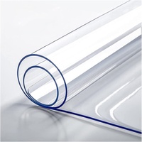 QQF Transparent PVC Tablecloth, Tischfolie,wasserdichte Tischschutzfolie PVC-Folie Schutzfolie,Easy-Care, Oil-Resistant, Wipe-clean, Scratch-Resistant,Größe Wählbar(Color:1.3mm,Size:60x120cm)