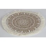 Buri 24 Stück Platzset 'Jute' 38cm rund Esstisch dekorieren Matten Decken Party Gäste