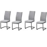 Hti-Living Schwingstuhl LennyP Polyester grau 4er Set