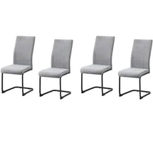 Hti-Living Schwingstuhl LennyP Polyester grau 4er Set