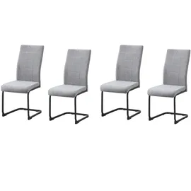 Hti-Living Schwingstuhl LennyP Polyester grau 4er Set