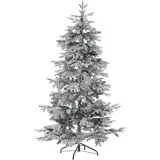 Beliani Weihnachtsbaum 210 cm Weiß