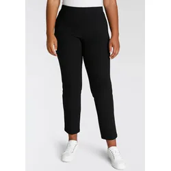 Jerseyhose KJBRAND "Jenny", Damen, Gr. 44, N-Gr, schwarz, Jersey, Obermaterial: 68% Viskose, 27% Polyamid, 5% Elasthan, unifarben, casual, figurbetont, Hosen, mit elastischem Schlupfbund