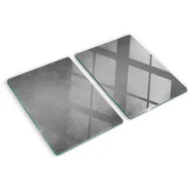 Tulup Schneidebrett Gehärtetes Glas 2 40 x 52 cm Grau