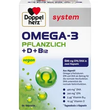 Doppelherz System Omega-3 Pflanzlich Kapseln 60 St.