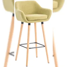 deluke Barhocker mit Lehne 99 x 55 x 46 cm Hellgrün