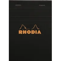 Rhodia Notizblock 132009C, kariert, 80 Blatt, schwarz