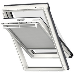 VELUX Vorteils-Set Hitzeschutz Plus FOP Manuell Uni Weiß/Schwarz 1045, 78x140 cm (MK08), GGU,Manuell,VELUX,weiße Schiene