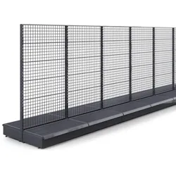 BROOKLYN | Gitter Mittelraumregal | B1800xH195cm | Komplett Set