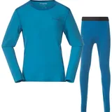 Bergans Kinder Allround Merino Unterwäsche Set (Größe 152, blau)