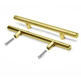 Prima-Online Möbelgriff Möbelgriff Küchengriff Schrankgriff mit Schrauben Gold 10-50cm (10-St) 20 cm