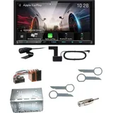 Kenwood DMX8021DABS Android Auto CarPlay Einbauset für Mercedes ML W163