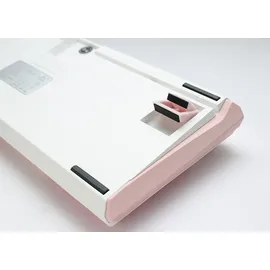 Ducky One 3 Gossamer Pink Gaming Tastatur - MX-Ergo-Clear US Englisch Pink, Weiß
