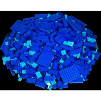 LEGO Steine Blau gemischt - 250 Stück - Blue