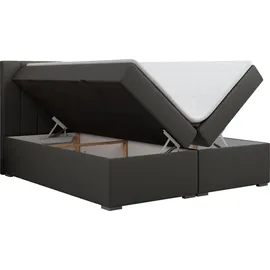 MKS Meble BOXBETT LOPE 160/200 - Dunkelgrau Kunstleder - H4