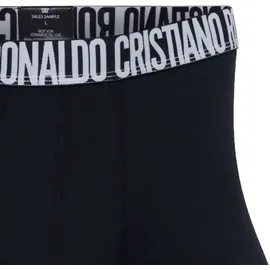 Cristiano Ronaldo CR7 Herren Boxershorts, 3er Pack - Trunks, Cotton Stretch, Logobund Schwarz XL
