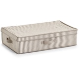 Zeller Aufbewahrungsbox, »Stripes«, Beige, 61,5 x 38 x 16,5 cm, 14646