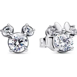 Pandora 293219C01 Damen-Ohrstecker Disney Micky Maus & Minnie Maus Funkelnd