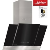 Kaiser Dunstabzugshaube 80 cm Dunstabzug kopffrei 910m3/h Schwarz Glas Inox SALE