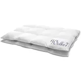 HANSKRUCHEN GmbH HANSKRUCHEN Wolke 7 Decke 90% Daunen 260x220 cm Medium waschbar Allergiker Daunendecke atmungsaktiv Kassettendecke weiß - Weiß