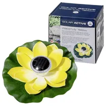 FIAP 3206-3 SOLAR ACTIVE WaterLily Yellow Solar-Dekoleuchte LED LED fest eingebaut Gelb