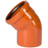 stabilo-sanitär Kanalrohrsystem KG-Bogen, Winkel 45 Grad