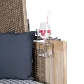 bene living Schleswig Pinie Zweisitzer PE mokka Modell 555