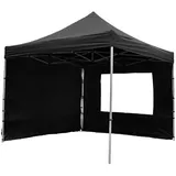 VCM Aluminium-Faltpavillon schwarz